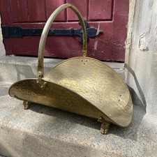 Vintage Solid Brass Firewood
