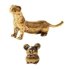 Acxico 2pc Vintage Brass