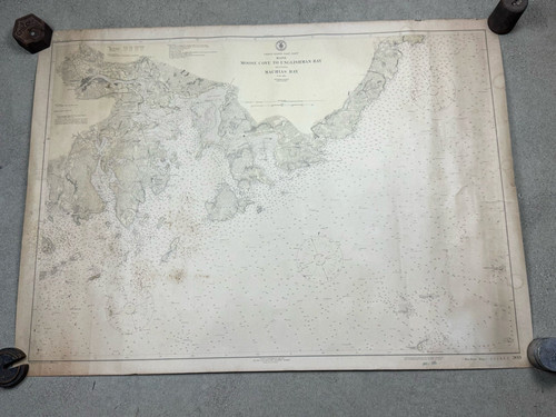 1919 nautical chart moose - 1919,