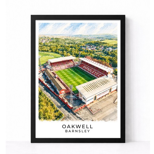 Barnsley stadium print - stadium,