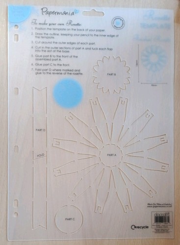 Papermania template rosette - papermania,