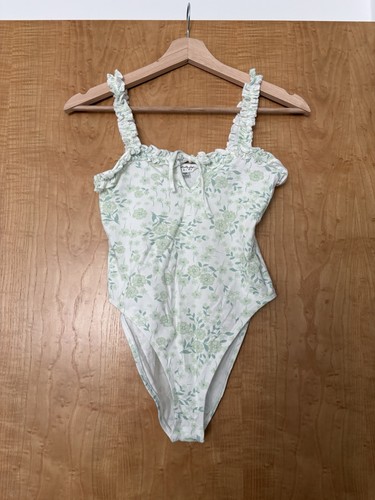 Ladies green floral print - green,