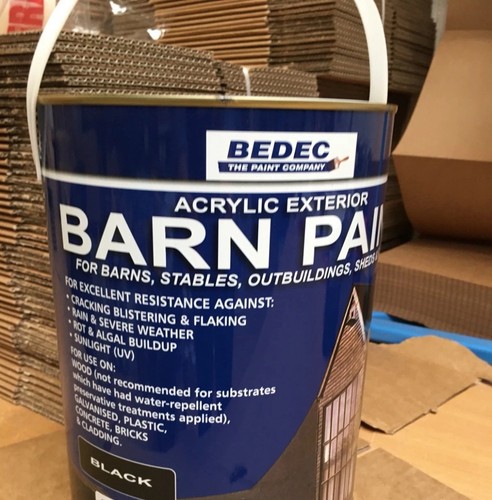 Bedec barn paint black - paint, semi