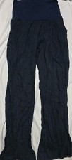 N And Willow Blue Linen Casual Summer Trousers - Size Small - Made In Italy 
