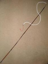 Antique Bamboo Horse Carriage Driving Whip Hallmarked Silver 1920 By T.Chetland