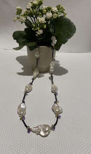 Baroque pearl necklace women - baroque,