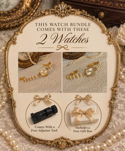 2pc women gold - 2pc, pearl