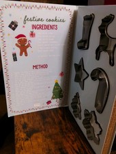 Christmas Biscuits Cutters Set 6 Xmas Pastry Cookie Stencil Shape Mould Baking 