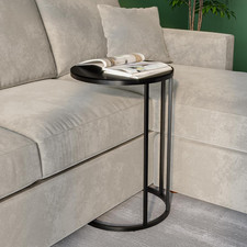 Side Table Glass Top C Metal