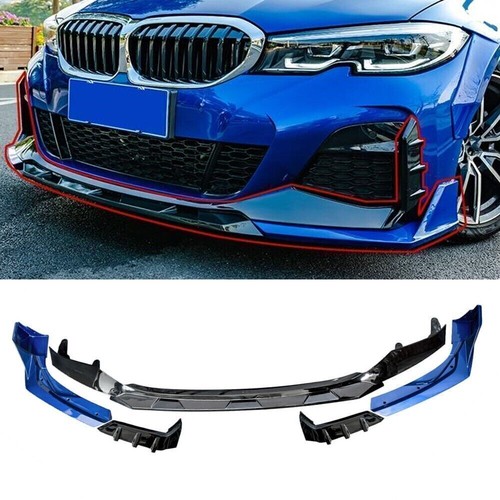 Blue front bumper splitter - blue,