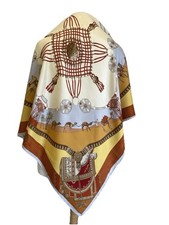 Y2#Etro Silk Scarf Camel