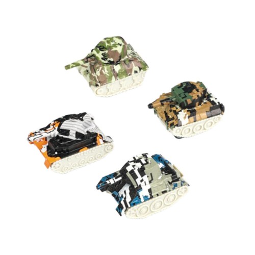 Mini toy tank vehicles - 4x,
