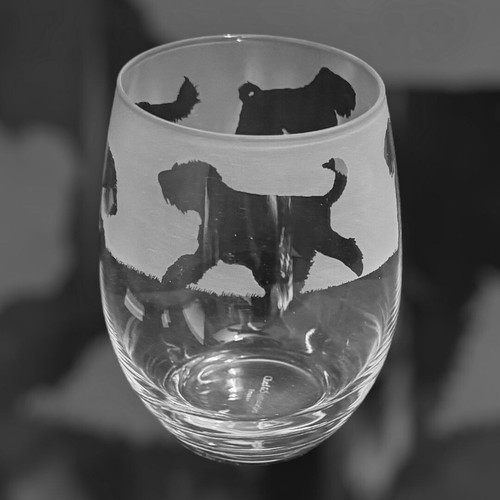 Black russian terrier - black, frieze