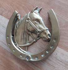 Old SOLID BRASS HORSE DOOR