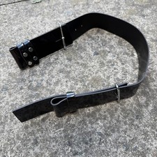 Belt Waist Rifles, Royal Green Jackets British Army Black Plastic PVC no Buckle