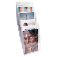 10 x Exacompta Wall Mount A4 Brochure Display Holders Clear Plastic Portrait VAT