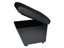 Front Arm Rest/Cubby Box Black