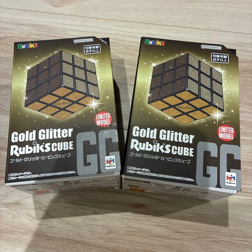 Gold glitter 3x3 rubik cube - 3x3, rubik's
