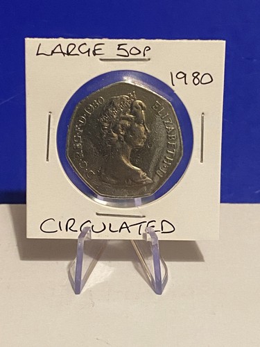 Large 50p coin 1980 - 50p, circulated