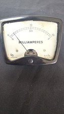 High Quality Sifam Panel Meter Milliamperes  British in Bakelite case