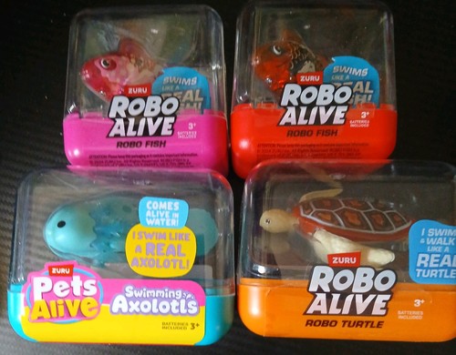Zuru robo alive fish - x4, (2)&