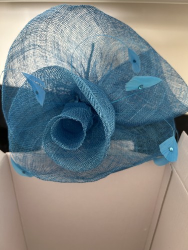 Fascinator sinamay teal - sinamay,