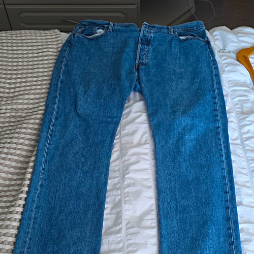 90s levi 501 blue straight - blue,