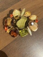 Vintage Juliana? Brooch Agate