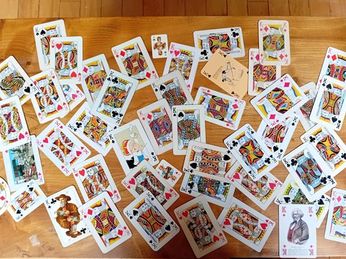 Vintage playing cards - vintage,