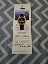TPQL6 ADVERT 11X4 ZEITNER ARCTICA : STOPWATCH/CHRONOGRAPH