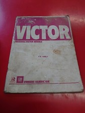 VAUXHALL VICTOR SUPER SALOON Deluxe ESTATE SL TS1066/1 1972 OWNERS HANDBOOK