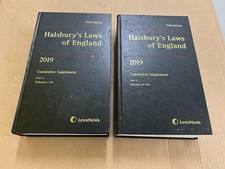 Halsbury's Laws of England -  5th Fifth Edition - 2019 Cumulative Supplement 1&2