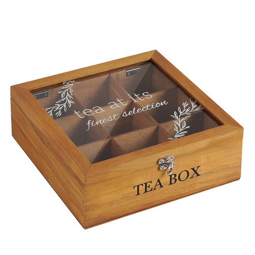 Wooden tea box decorativetea - wooden,