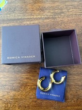 Monica Vinader Large Power Hoop Hearings Rrp £198