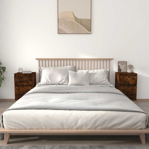Bedside cabinet smoked oak - bedside,