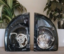 XL Black Marble Bookends 3.3kg