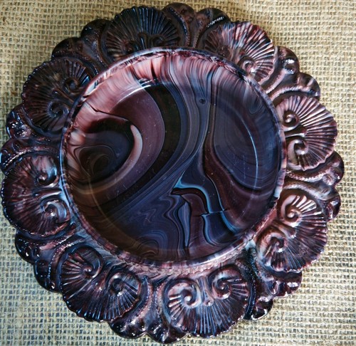 Victorian slag glass - slag,