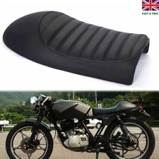 UK Vintage Motorcycle Seat Hump Saddle Black For Honda Yamaha Suzuki Cafe Racer