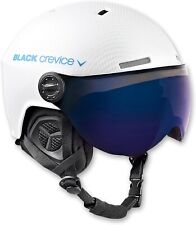 Black Crevice Arlberg Ski Snow-Sport Helmet Mat Carbon White/Blue Small 51-54cm