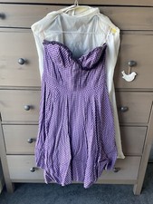 LUELLA Check Puffball Corset Dress Uk 10 With Dust Bag