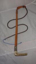 Vintage/Antique Fox Hunting Theme Gents Malacca Hunt Whip & Lash- 66cm