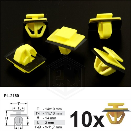 10x clips for - clips, hyundai