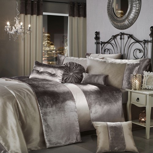 Luxury crushed velvet duvet - luxury,
