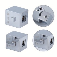 Square Shower Temperature Control Handle Knob with ABS Plastic Construction