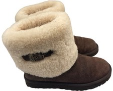 UGG Australia Ellee Sheepskin Fur Lined Brown Boots UK 5.5 EUR 38 1002741