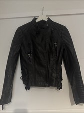 Zara Real Leather Jacket Size