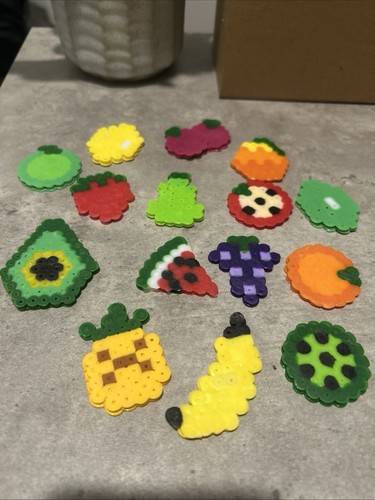 Perler bead fruit and - fruit,