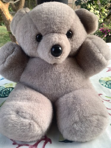 Mint grey soft fluffy stuffed - mint,