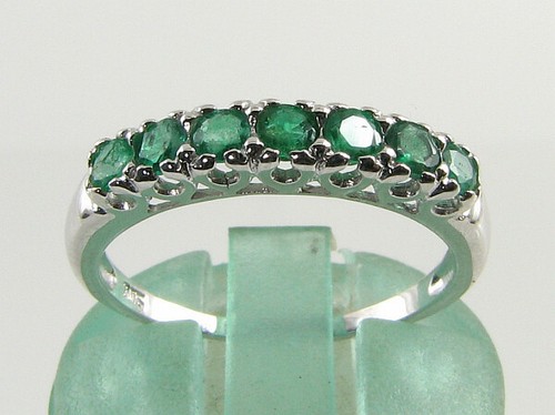 9ct white gold emerald - 9ct,