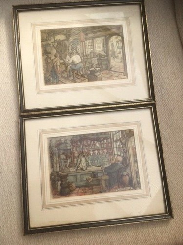 Two vintage anton pieck prints - two,